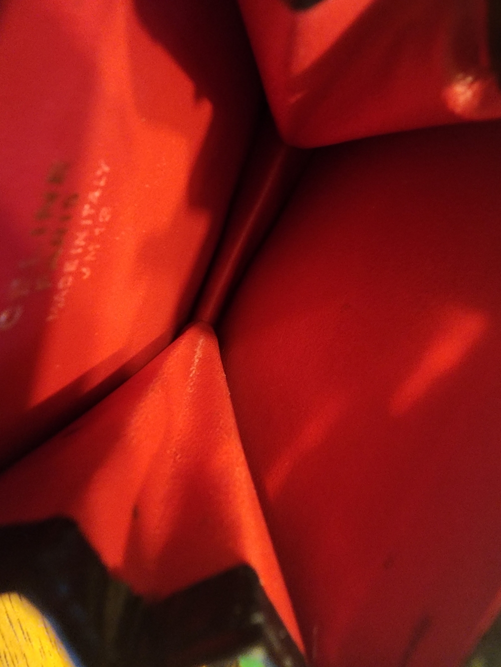 vintage Celine coin case featuring red suede and black leather Circa 1970's-1980 - Picture 14 of 16